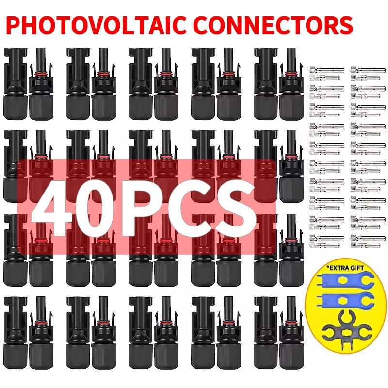 Solar Cable Mc4 Connector - 400/200/100/40/20/10 Uds conector Solar fotovoltaico 1000V30A