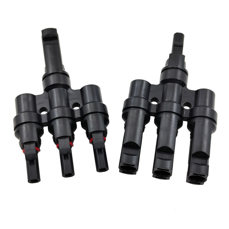 Solar Cable Mc4 Connector - Un par de conectores solares fotovoltaicos