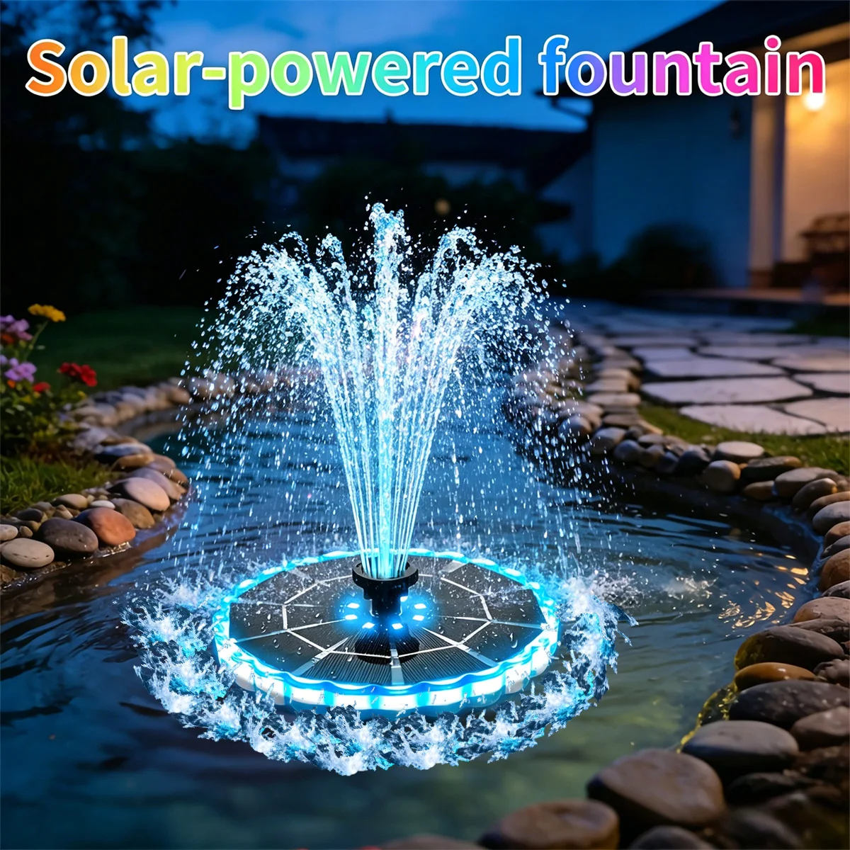 Renewable Energy Solar - Fuente Solar de 3.5W para Jardín,