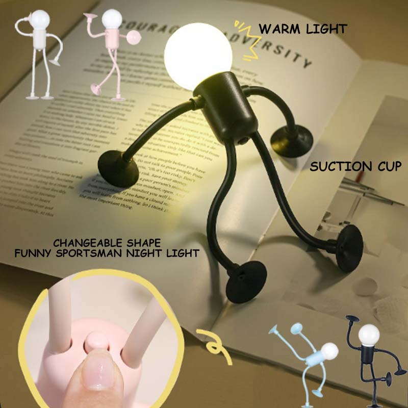 Renewable Energy Book - Forma cambiable divertido deportista luz nocturna
