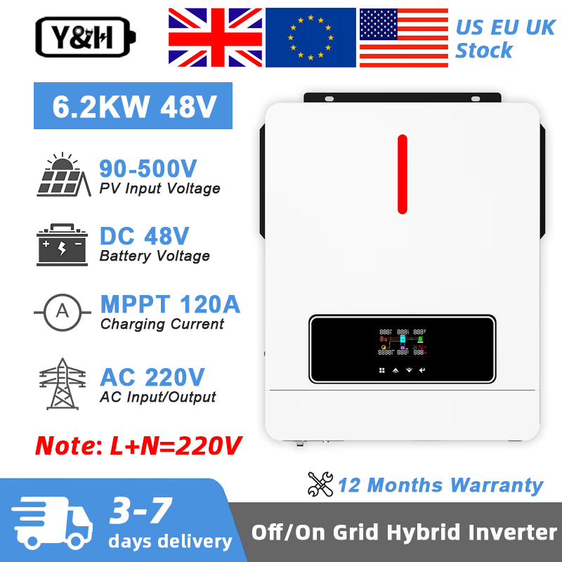 Flexible Solar Panel - Inversor Solar Híbrido Y&H de 6.2KW,