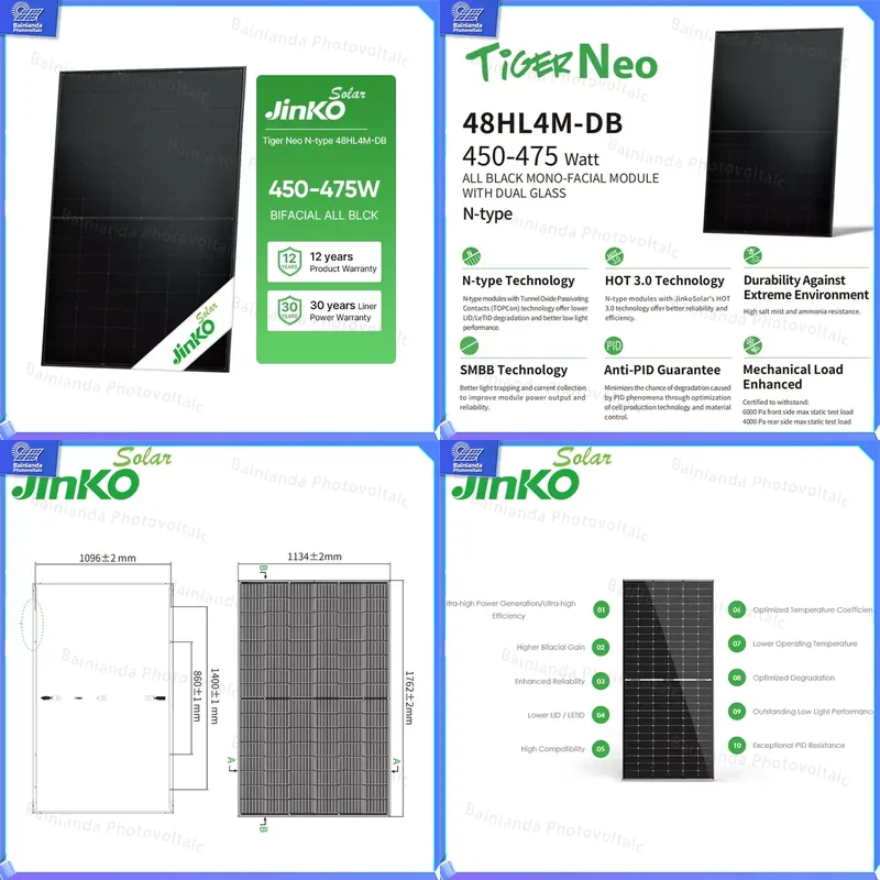 Jinko Solar Panel N-Type - Panel Solar Monocristalino Tipo N Jinko