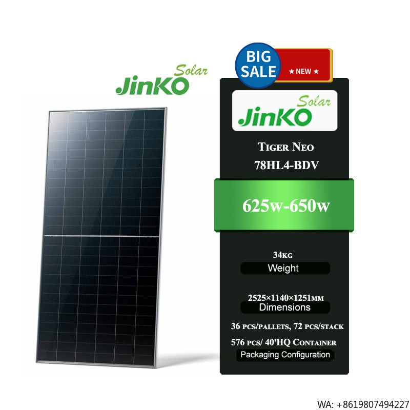 Jinko Solar Panel N-Type - Panel Solar Bifacial Jinko Tiger Neo