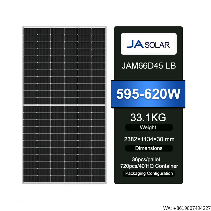 Jinko Solar Panel N-Type - Panel Solar JA de Bajo MOQ,