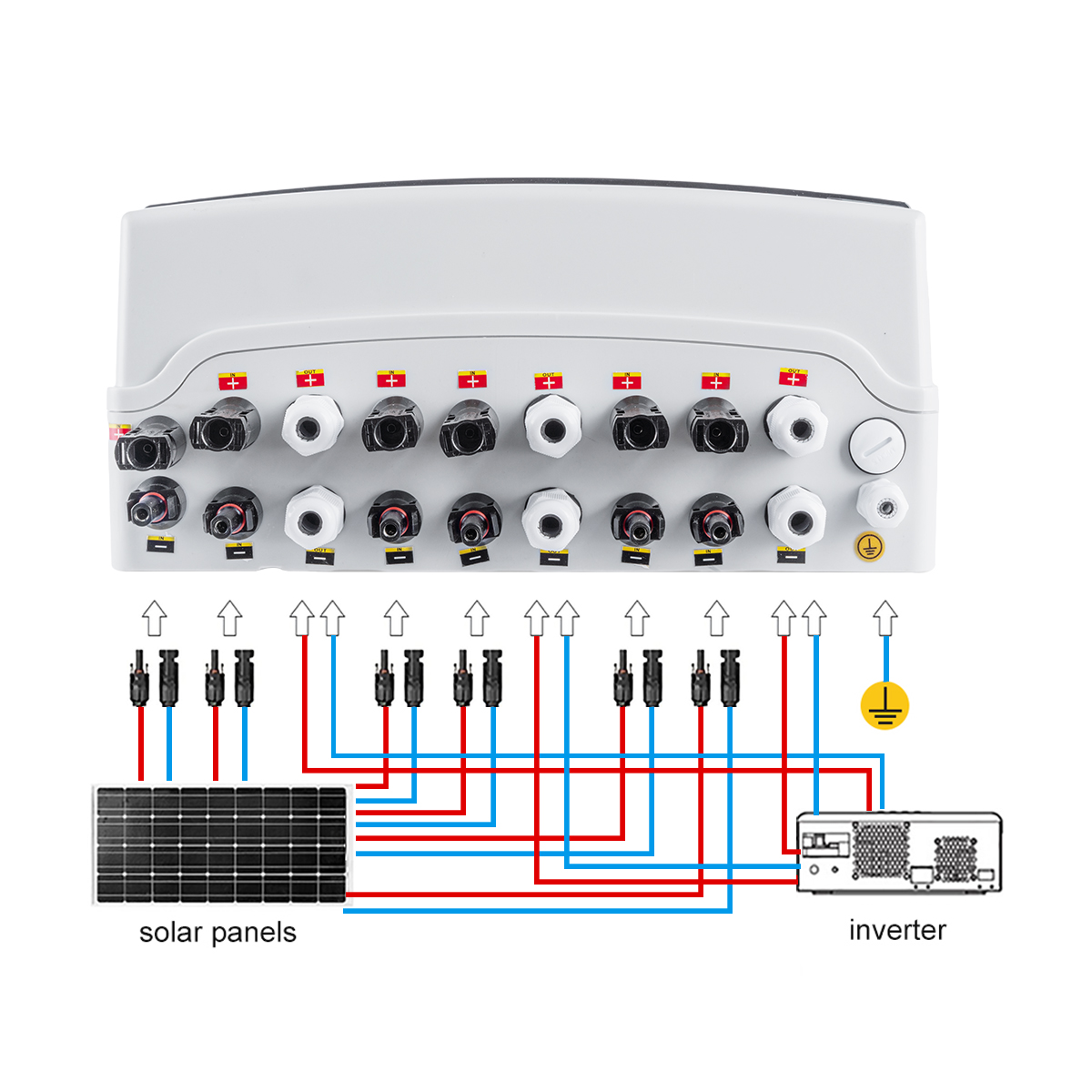 TOMZN-caja combinadora Solar f - Solar Combiner Box reseña y precio