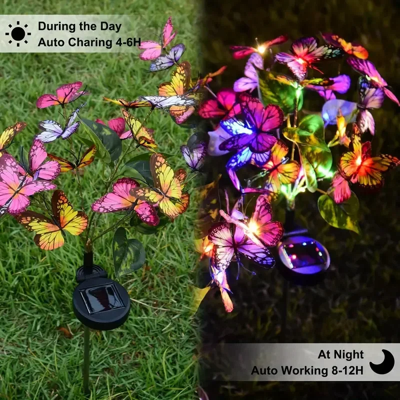 Luces LED solares de mariposa  - Renewable Energy Solar reseña y precio