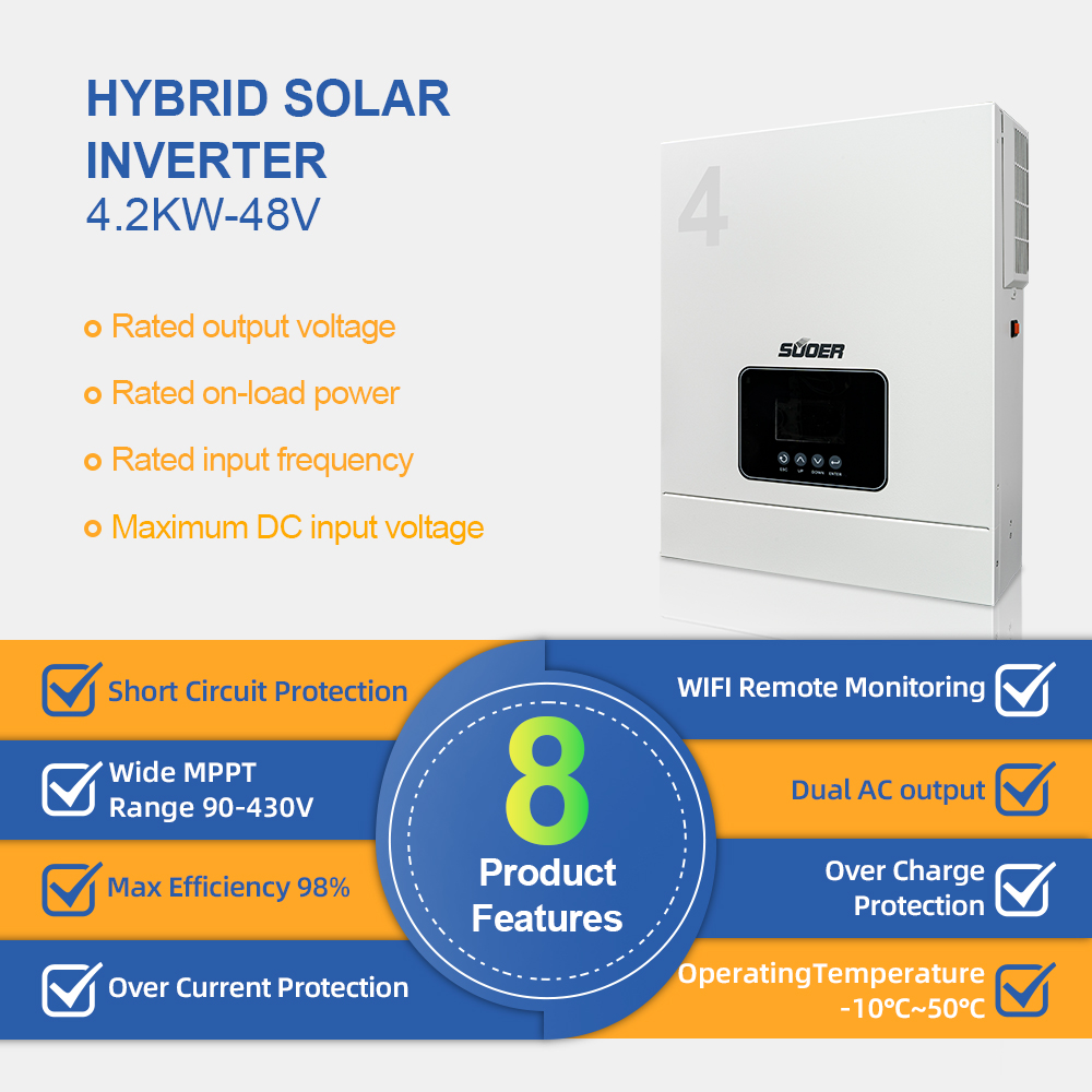 Nuevo Inversor Solar híbrido d - Hybrid Solar Inverter reseña y precio
