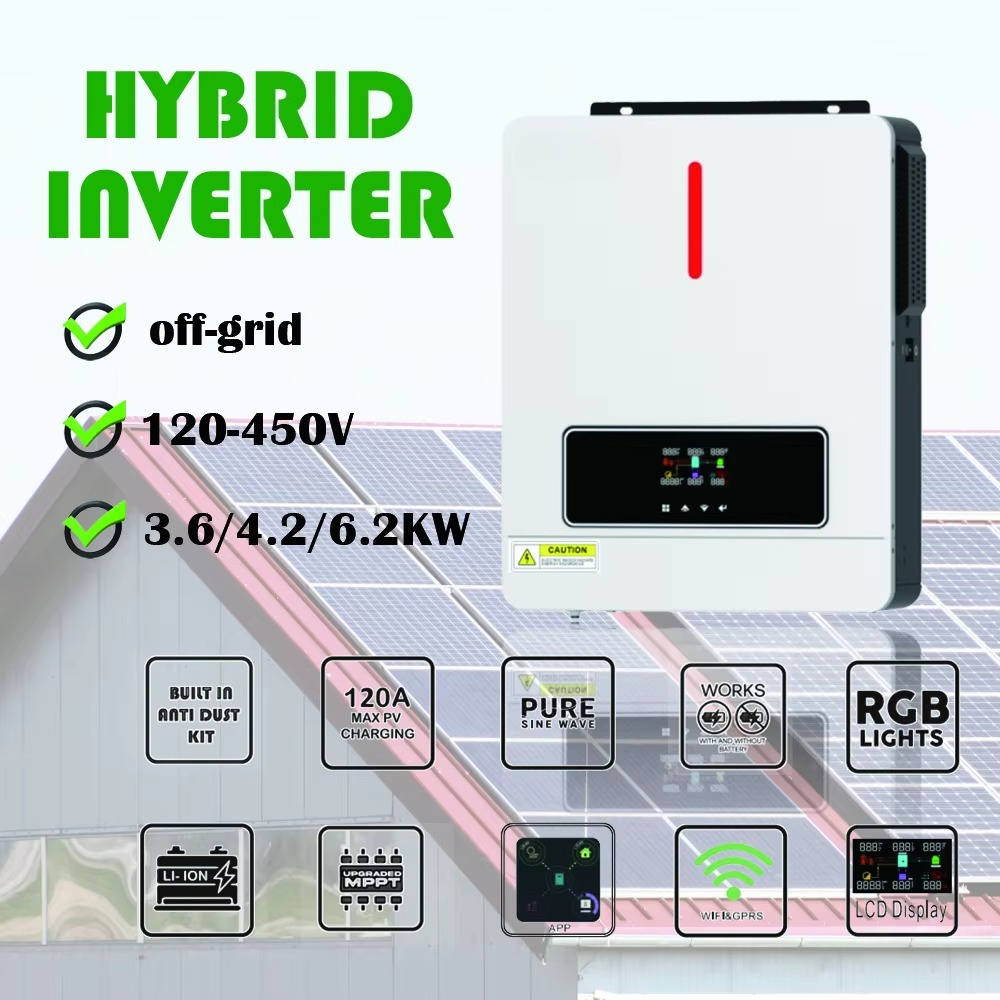 Inversor Solar Híbrido MPPT de - Hybrid Solar Inverter reseña y precio
