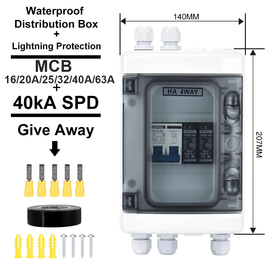 Interruptor de desconexión de  - Solar Combiner Box reseña y precio
