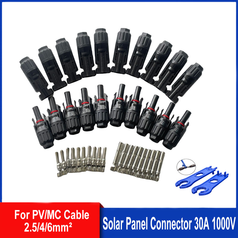 5/10 pares de conectores solar - Solar Cable Mc4 Connector reseña y precio
