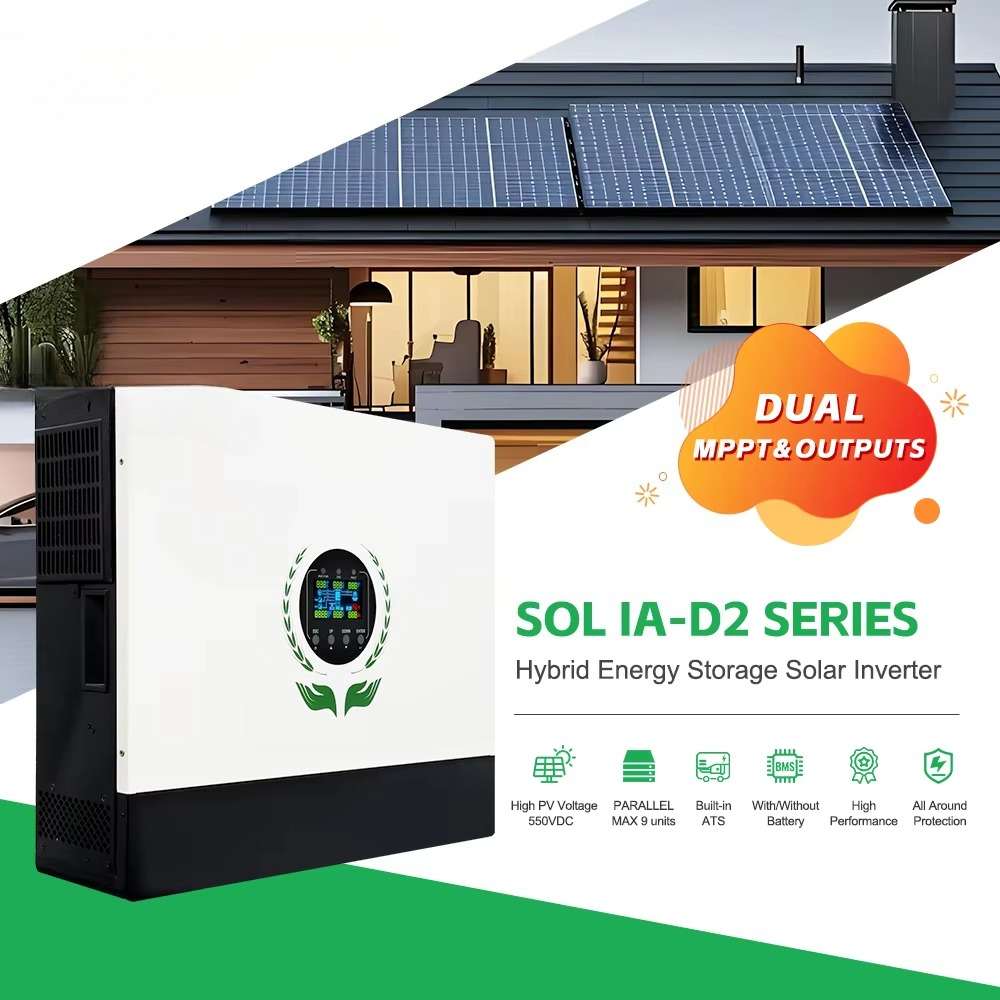 Inversor solar híbrido MPPT y  - Hybrid Solar Inverter reseña y precio